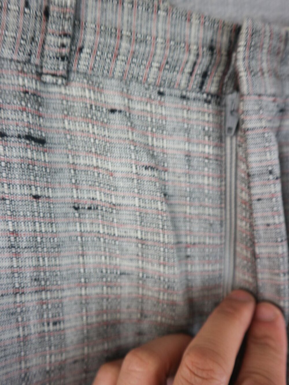Union Made Polyester Viscose Vintage Straight Cut Trousers 33W - Picture 5 of 10